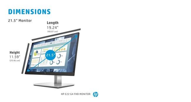 HP E22 G4 FHD Monitor de 21,5 pulgadas