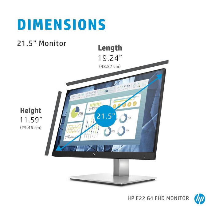 HP E22 G4 FHD Monitor de 21,5 pulgadas