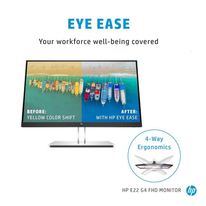HP E22 G4 FHD Monitor de 21,5 pulgadas