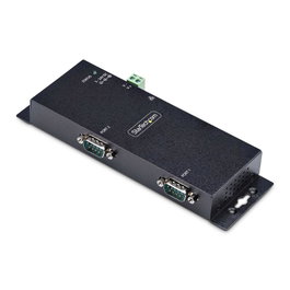 Startech Convertidor Serie RS-232 a Ethernet RJ-45, Repetidor y Aislador Negro
