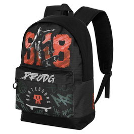 Pro-Dg HS FAN 2.2 SK8 Mochila Negra Urbana Ripstop Resistente a Líquidos con Bolsillo para Dispositivos y Cinta para Trolley