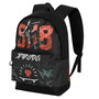 Pro-Dg HS FAN 2.2 SK8 Mochila Negra Urbana Ripstop Resistente a Líquidos con Bolsillo para Dispositivos y Cinta para Trolley