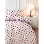 Juego de Cama Funda Nórdica 220x240 cm y Fundas de Almohada 60x60 cm 50% Algodón 50% Poliéster Rojo ASI8684283278640