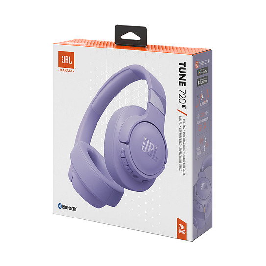 JBL Tune 720BT Wireless On-Ear-Kopfhörer, lila