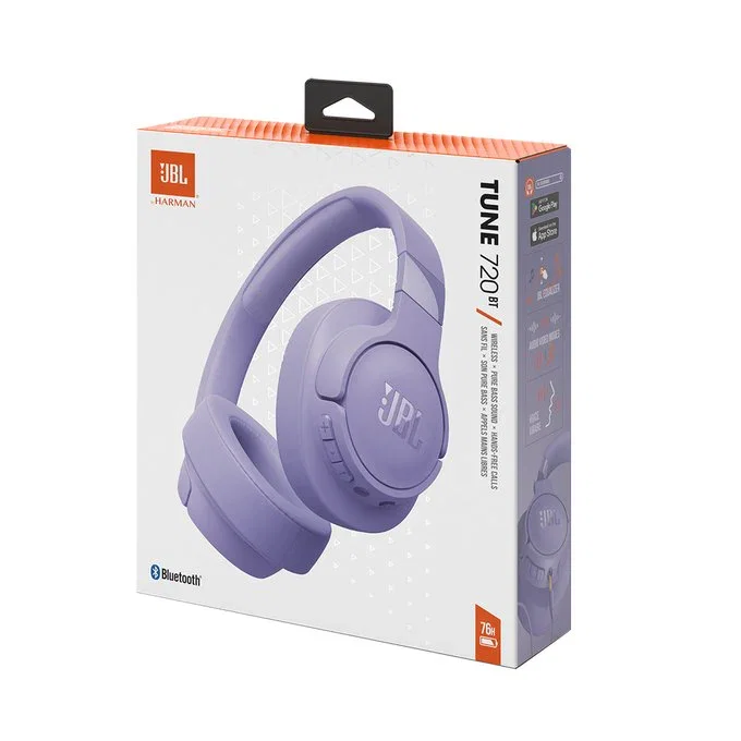 JBL Tune 720BT Auriculares Inalámbricos Bluetooth 5.3 Diadema Supraaurales para Música y Llamadas - Color Púrpura / Morado