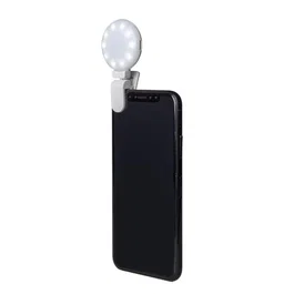 Celly Luz de Flash Clicklight para Selfies Smartphones, 3 Tonos (Frío, Cálido) Blanco, Clip Ajustable Universal