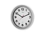 Maul Reloj de pared redondo Step de 30 cm color plata