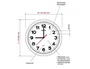 Maul Reloj de pared redondo Step de 30 cm color plata
