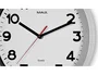 Maul Reloj de pared redondo Step de 30 cm color plata