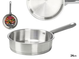 Kinvara Sarten Honda Acero Inoxidable 24 cm (Set de 6)