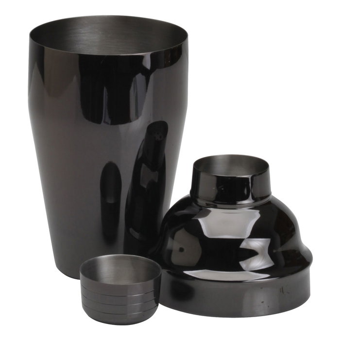1946 Coctelera Mixage Black 500 Ml Acero Inoxidable 18/10 Negro Plateado