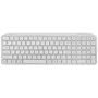 Mars Gaming Teclado MK-SILENKEYS Inalámbrico Bluetooth Compacto Blanco, Switches Silenciosos, Triple Conectividad, Tecla Copilot AI, Batería 200h, Dual PC/Mac