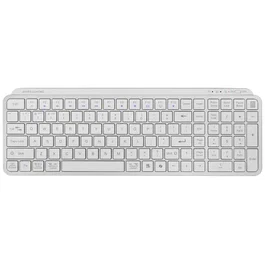 Mars Gaming Teclado MK-SILENKEYS Inalámbrico Bluetooth Compacto Blanco, Switches Silenciosos, Triple Conectividad, Tecla Copilot AI, Batería 200h, Dual PC/Mac