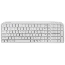 Mars Gaming Teclado Compacto Inalámbrico Bluetooth MK-SILENKEYS/ Blanco, Switches Tijera Ultra Silenciosos, Triple Conectividad, Batería Larga Duración