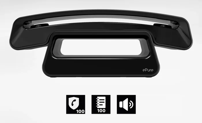 Alcatel Teléfono Vintage Epure Iconic Black Ewe