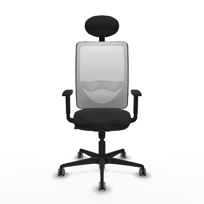 PIQUERAS Y CRESPO Silla de oficina Zulema con mecanismo Sincro, Negro y Blanco PIQUERAS Y CRESPO Silla de oficina Zulema con mecanismo Sincro, Negro y Blanco