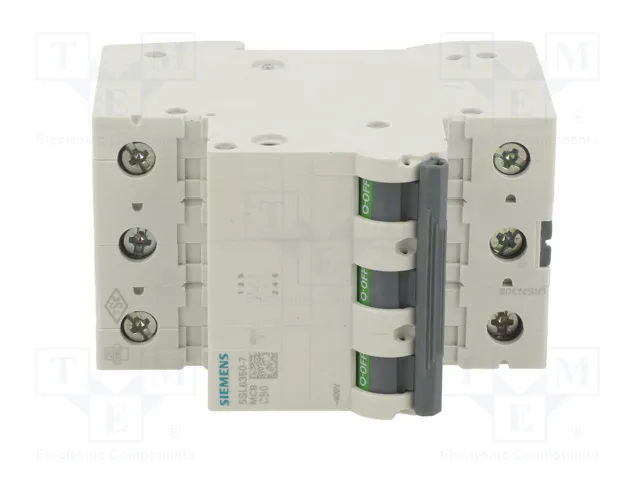 SIEMENS 5SL6350-7 Interruptor magnetotérmico 50A 3 polos SIEMENS 5SL6350-7 Interruptor magnetotérmico 50A 3 polos