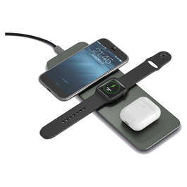 Terratec ChargeAIR All Green - Cargador Inalámbrico Interieur 9V 1.2A para Apple Watch, AirPods, Smartphones - Carga Rápida - CE