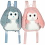 Gipsy Toys Mochila de Peluche - Conejo Azul y Blanco 30 cm