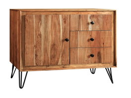 DKD Home Decor Aparador Ondulado Acacia Marrón Claro