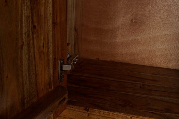 DKD Home Decor Aparador Ondulado Acacia Marrón Claro