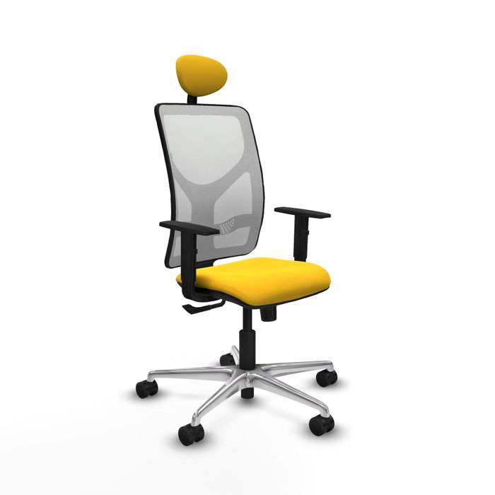 PIQUERAS Y CRESPO Silla de oficina Motilla Amarillo y Blanco PIQUERAS Y CRESPO Silla de oficina Motilla Amarillo y Blanco