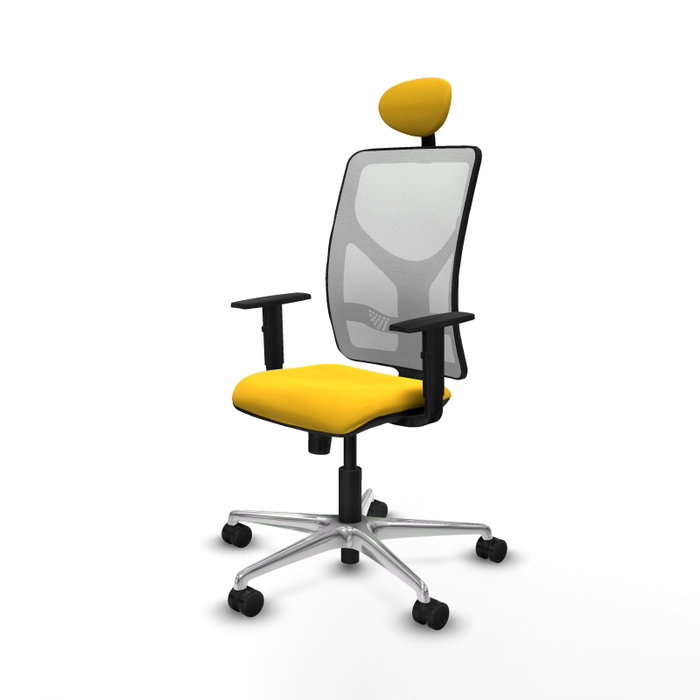 PIQUERAS Y CRESPO Silla de oficina Motilla Amarillo y Blanco PIQUERAS Y CRESPO Silla de oficina Motilla Amarillo y Blanco