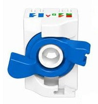 Phasak Conector Keystone RJ45 Cat. 6A UTP Crimpado Rotativo