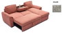 DKD Home Decor Sofá Cama Moderno Gris Claro, 153 x 88 x 220 cm