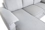 DKD Home Decor Sofá Cama Moderno Gris Claro, 153 x 88 x 220 cm