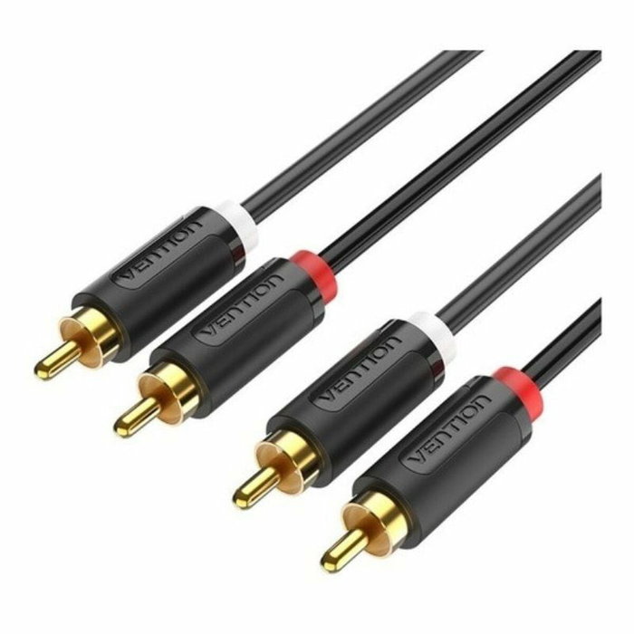 Vention BCMBH Cable Estéreo RCA 2 Macho a 2 Macho, 2m, Negro Vention BCMBH Cable Estéreo RCA 2 Macho a 2 Macho, 2m, Negro