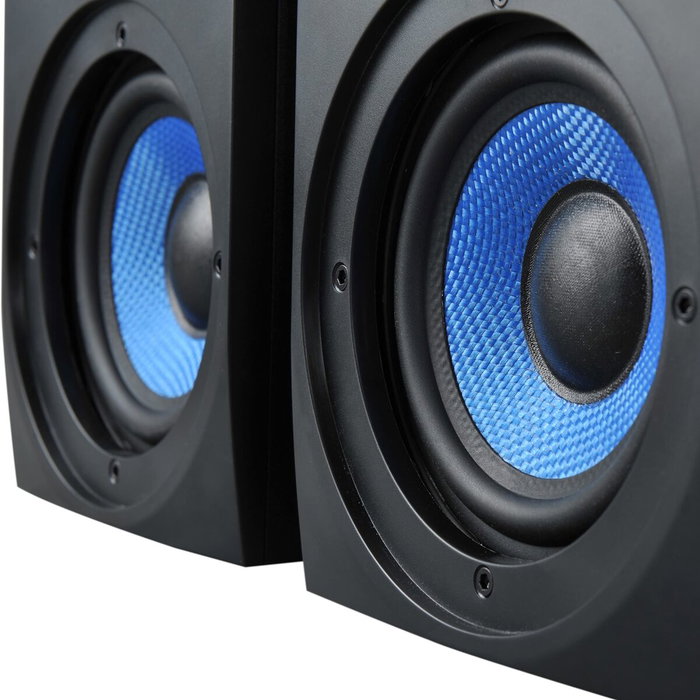 Woxter Dynamic Line DL-410 FX 150W 2.0 Altavoces Estéreo en Negro y Azul Woxter Dynamic Line DL-410 FX 150W 2.0 Altavoces Estéreo en Negro y Azul