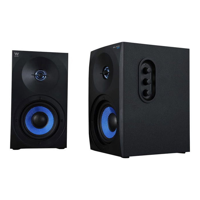 Woxter Dynamic Line DL-410 FX 150W 2.0 Altavoces Estéreo en Negro y Azul Woxter Dynamic Line DL-410 FX 150W 2.0 Altavoces Estéreo en Negro y Azul