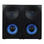 Woxter Altavoces Estéreo Gaming DL-410 FX 150W, Sistema 2.0 con Woofer 4" y Tweeter 1", Negro/Azul, Conexión 3.5mm y RCA