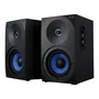Woxter Altavoces Estéreo Gaming DL-410 FX 150W, Sistema 2.0 con Woofer 4" y Tweeter 1", Negro/Azul, Conexión 3.5mm y RCA