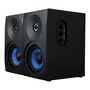 Woxter Altavoces Estéreo Gaming DL-410 FX 150W, Sistema 2.0 con Woofer 4" y Tweeter 1", Negro/Azul, Conexión 3.5mm y RCA