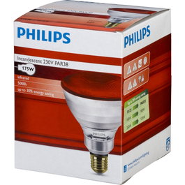 Philips Lámpara de infrarrojos PAR38 IR 175W E27 230 Red