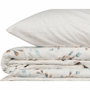 Aucune Juego de Cama Menta 100% Algodón con Funda Nórdica y 2 Fundas de Almohada