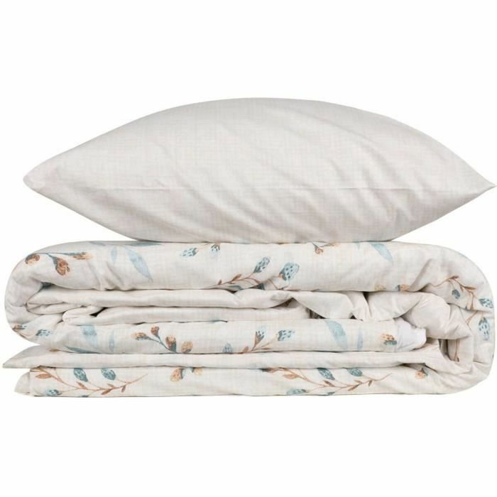 Aucune Juego de Cama Menta 100% Algodón con Funda Nórdica y 2 Fundas de Almohada