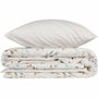 Aucune Juego de Cama Menta 100% Algodón con Funda Nórdica y 2 Fundas de Almohada
