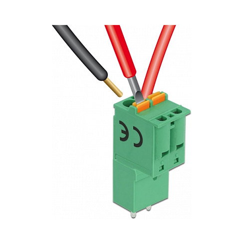 DeLOCK Bloque de terminales 2 pin 5,08 mm paso vertical 66500