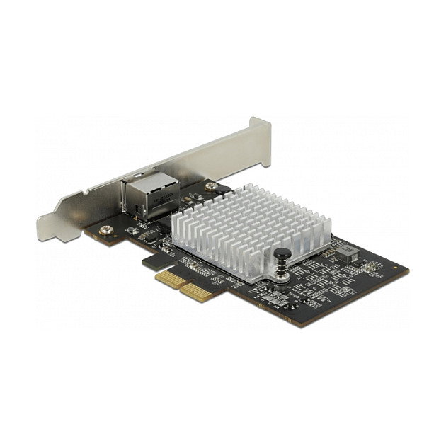 DeLOCK AQC113CS Tarjeta de Red PCI Express x2 10 Gigabit LAN con 1 Puerto RJ45 Ethernet 10GbE, 5GbE, 2.5GbE, 1000Mbit/s
