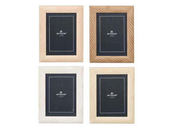 Giftdecor Portafotos Ondas 13x18 Surtidos (Set de 24)