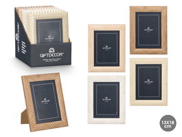 Giftdecor Portafotos Ondas 13x18 Surtidos (Set de 24)