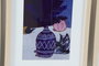 DKD Home Decor Cuadro de Jarrones Enmarcado Azul, Surtido de 4 Unidades