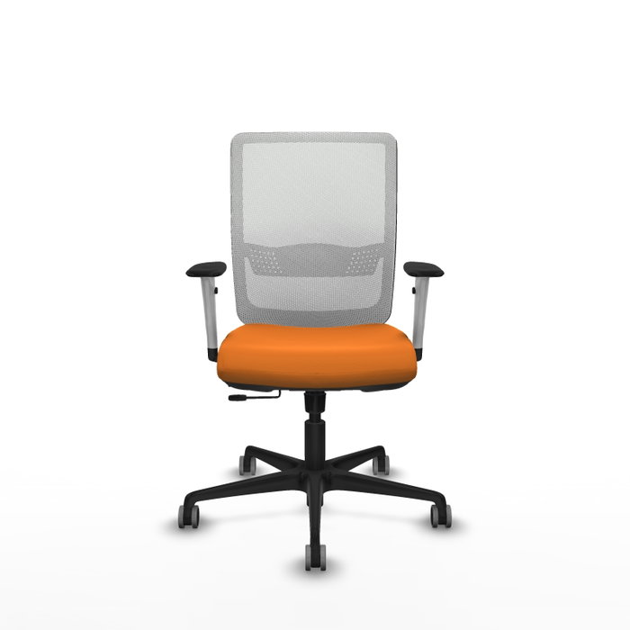 PIQUERAS Y CRESPO Silla de oficina Haches Naranja y Blanco PIQUERAS Y CRESPO Silla de oficina Haches Naranja y Blanco