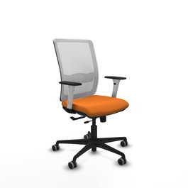 PIQUERAS Y CRESPO Silla de oficina Haches Naranja y Blanco