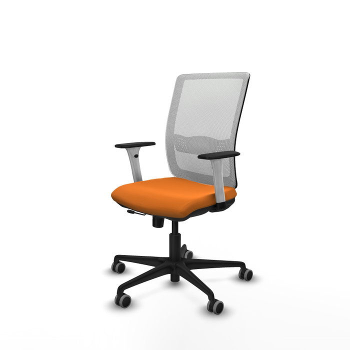 PIQUERAS Y CRESPO Silla de oficina Haches Naranja y Blanco PIQUERAS Y CRESPO Silla de oficina Haches Naranja y Blanco