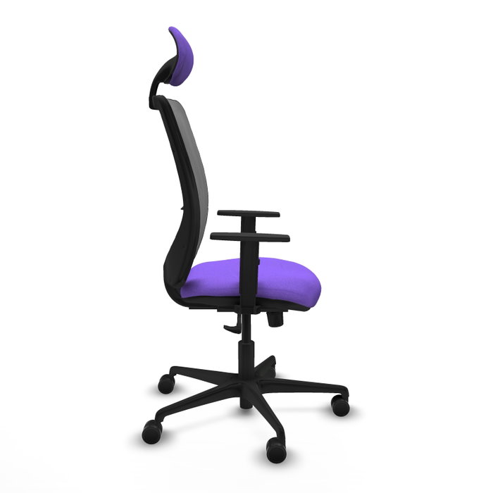 PIQUERAS Y CRESPO Silla de oficina Zulema con mecanismo Sincro, Lila y Gris PIQUERAS Y CRESPO Silla de oficina Zulema con mecanismo Sincro, Lila y Gris