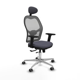 PIQUERAS Y CRESPO Silla de oficina Jorquera con mecanismo Sincro/Traslack, Gris